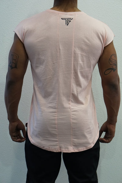 TF Drop Shoulder Shirt- Salmon Pink