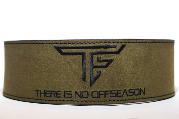 TF "There Is No Offseason" Lever Belt- Olive/Black