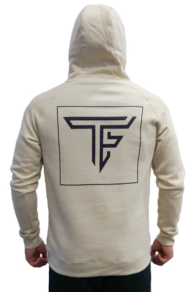 Block Logo Hoodie- Cream