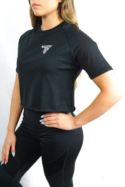 TF Cropped Shirt- Black