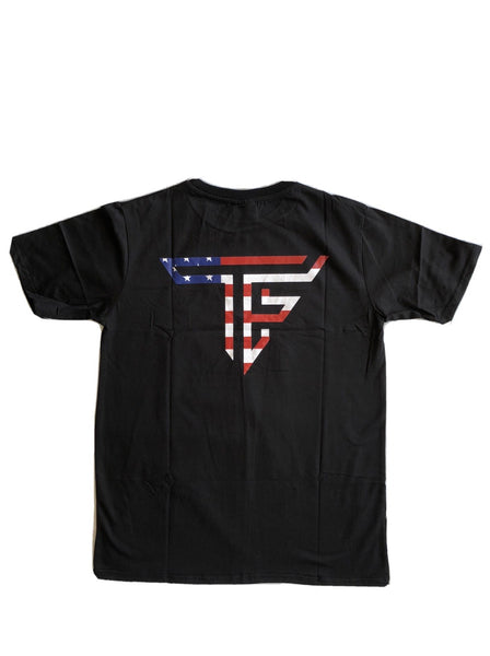 TF American Flag Performance Shirt- Black