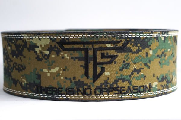 TF "There Is No Offseason" Lever Belt- Digital Camo