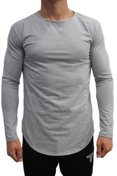 TF Block Long sleeve- Heather Grey