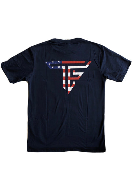TF American Flag Performance Shirt- Navy