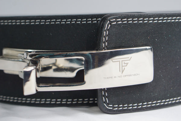 TF "There Is No Offseason" Lever Belt- Black/White