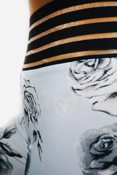 TF Floral Scrunch Leggings- Sky Floral