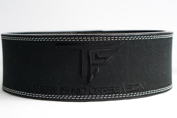 TF "There Is No Offseason" Lever Belt- Black/White