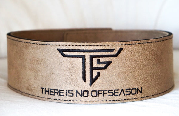 TF "There Is No Offseason" Lever Belt- Tan/Black