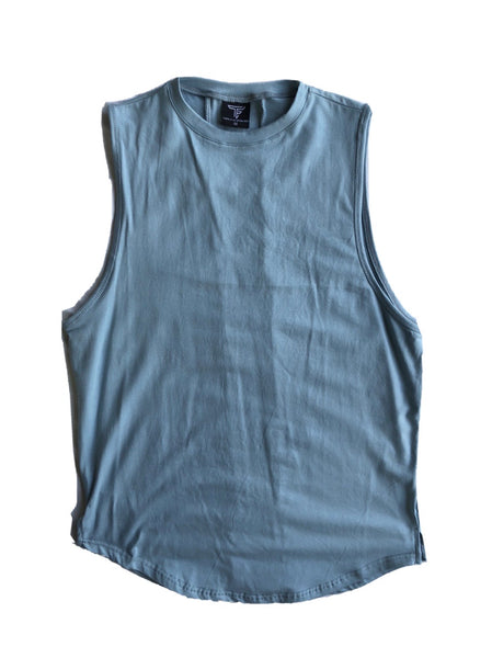 TF Cutoff Shirt- Sky Blue