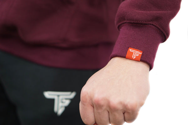 TF Hoodie- Burgundy