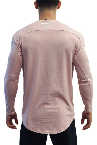 TF Scoop Neck Long sleeve Shirt- Salmon