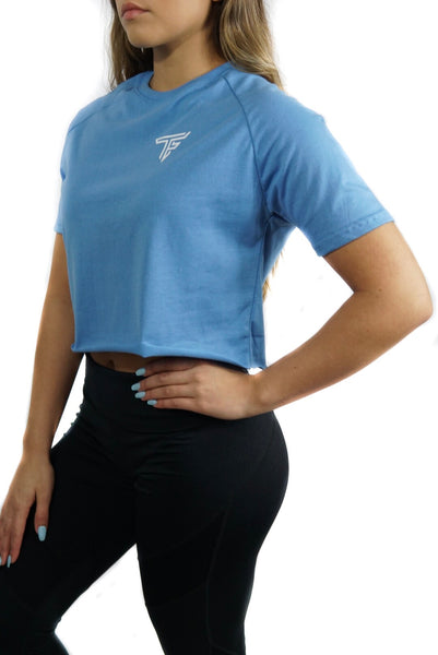 TF Cropped Shirt- Sky Blue