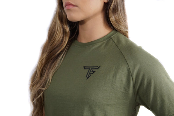 TF Cropped Shirt- Olive