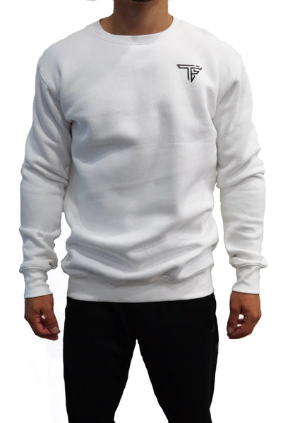 TF Crewneck Sweater- White