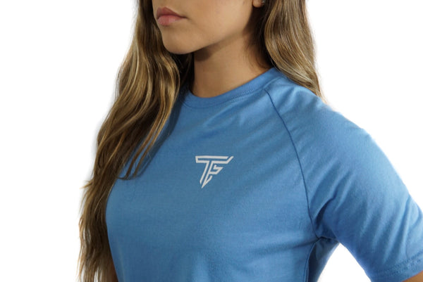 TF Cropped Shirt- Sky Blue
