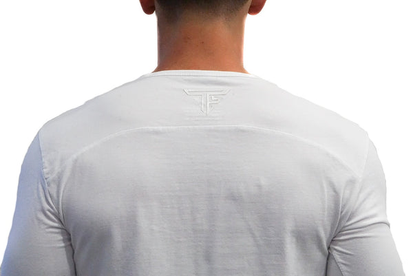 TF Scoop Neck Long sleeve Shirt- White